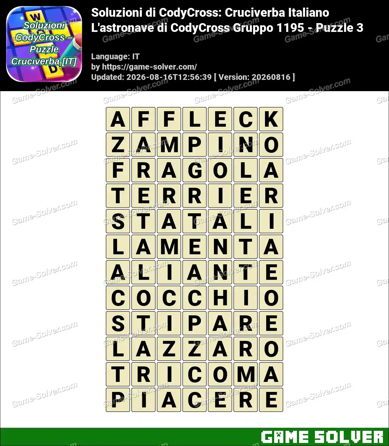 Soluzioni di CodyCross: Cruciverba Italiano L’astronave di CodyCross Gruppo 1195 – Puzzle 3